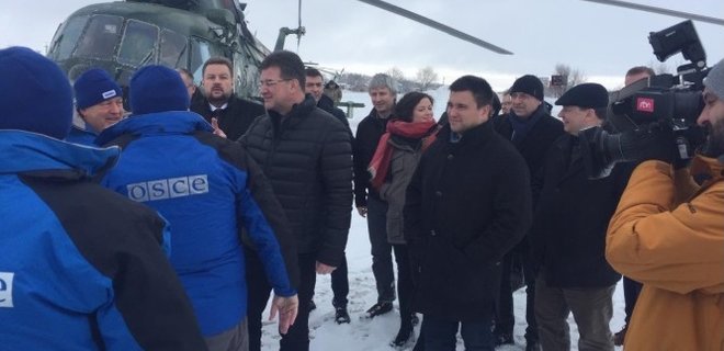 Новый глава ОБСЕ прибыл на линию соприкосновения в Донбассе: фото