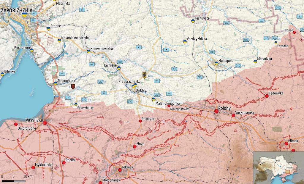 Генштаб: РФ наступает в районе Купянска, Сватово, Бахмута и Донецка. ВСУ атакуют &mdash; карта