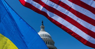 Флаги США и Украины
