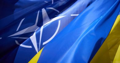 Флаги НАТО и Украины