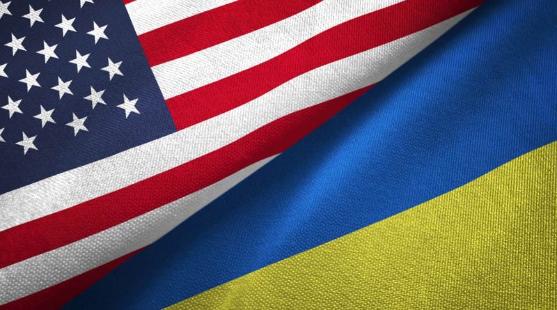 Флаги США и Украины